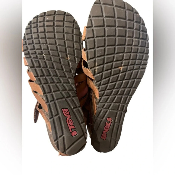 Teva Cabrillo Gladiator Wedge Sandals Women’s 7 Brown Leather - Picture 7 of 7